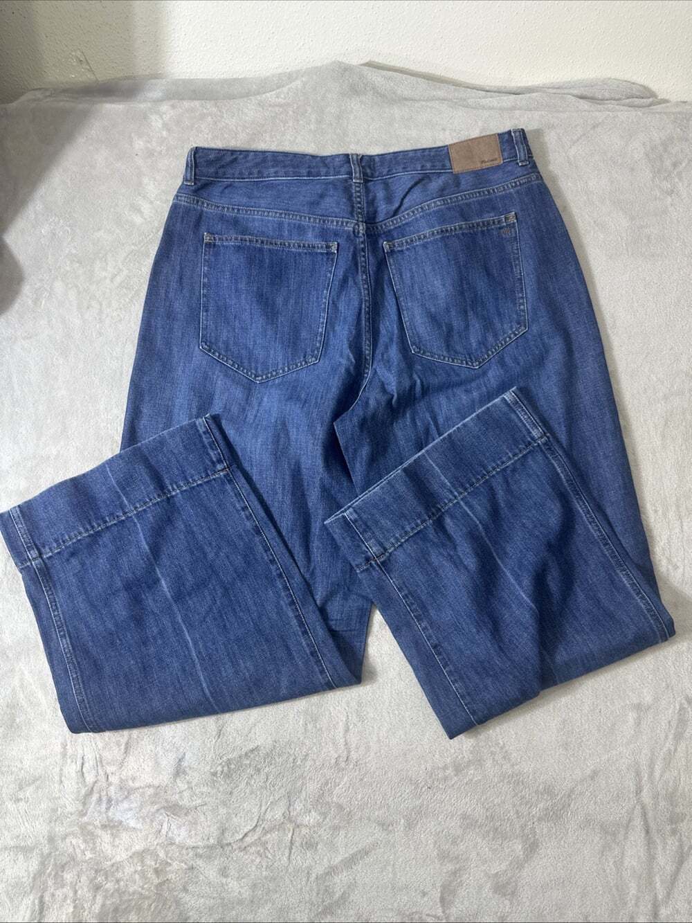 Madewell Superwide Leg Jeans Women’s 14W Dark Wash High Rise Wide Leg - Picture 7 of 9